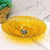 Plastic patterned dry plate, fruit plate, plastic transparent candy, home snack plate, living room fruit plate details Picture
